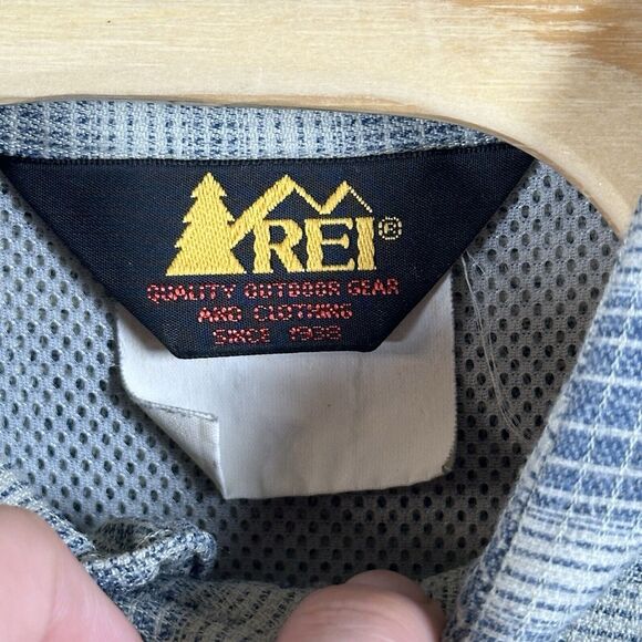 REI Shirt Long Sleeve Button Down Men’s Size XLT Vented Outdoor Hike Camp Green - Picture 2 of 14